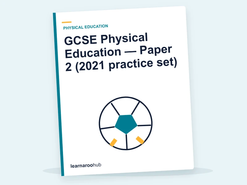 GCSE Physical Education — Paper 2 (2021 practice set) — mock practice paper cover