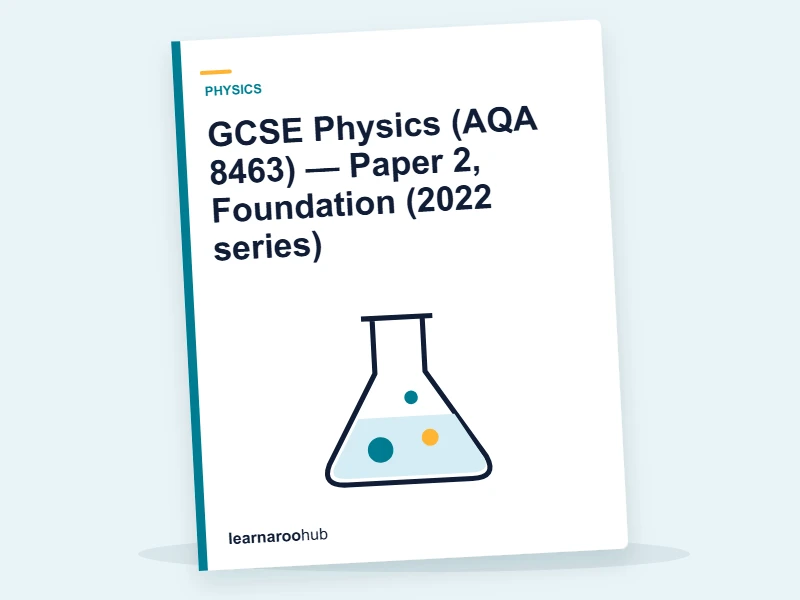 GCSE Physics (AQA 8463) — Paper 2, Foundation (2022 series) — mock practice paper cover