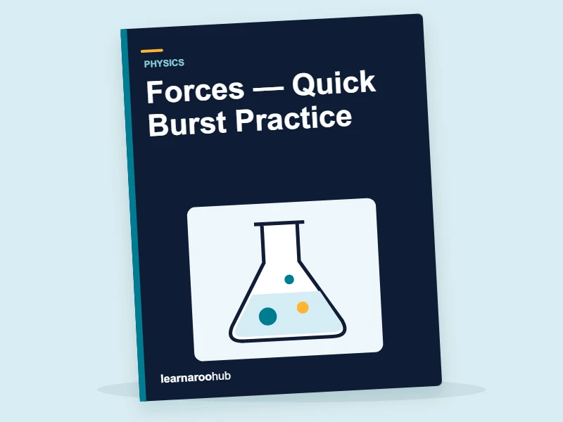 GCSE Physics: Forces — Quick Burst Practice — activity book cover