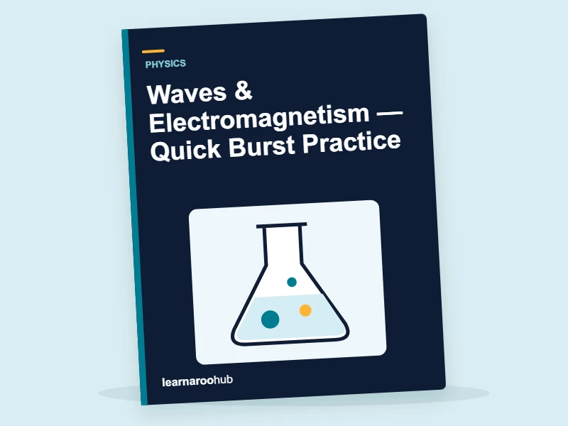 GCSE Physics: Waves & Electromagnetism — Quick Burst Practice — activity book cover