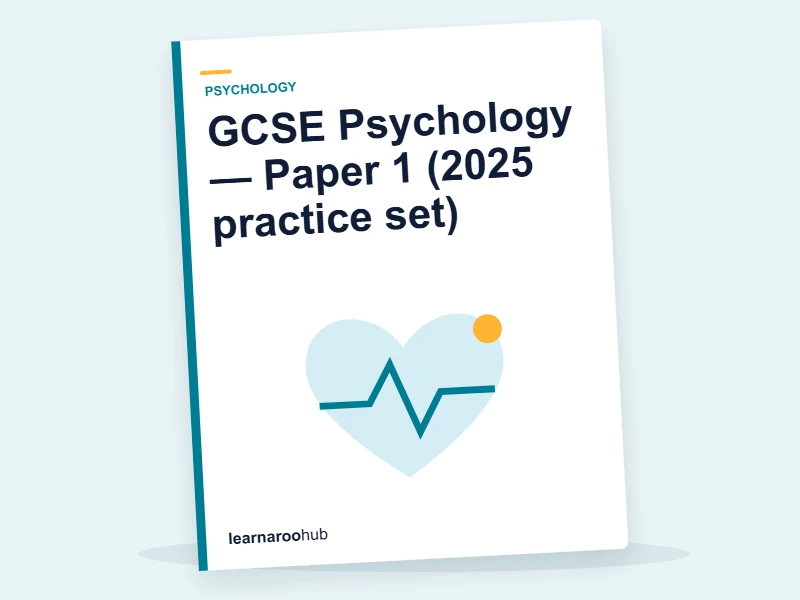 GCSE Psychology — Paper 1 (2025 practice set) — mock practice paper cover