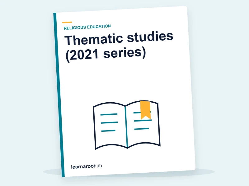 GCSE Religious Studies A (AQA 8062) — Paper 2: Thematic studies (2021 series) — mock practice paper cover