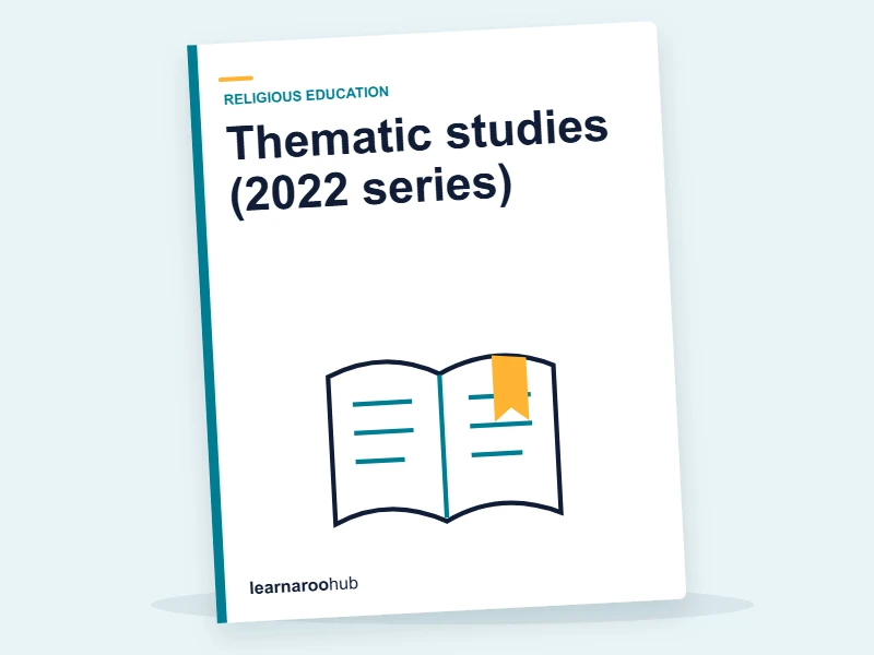 GCSE Religious Studies A (AQA 8062) — Paper 2: Thematic studies (2022 series) — mock practice paper cover
