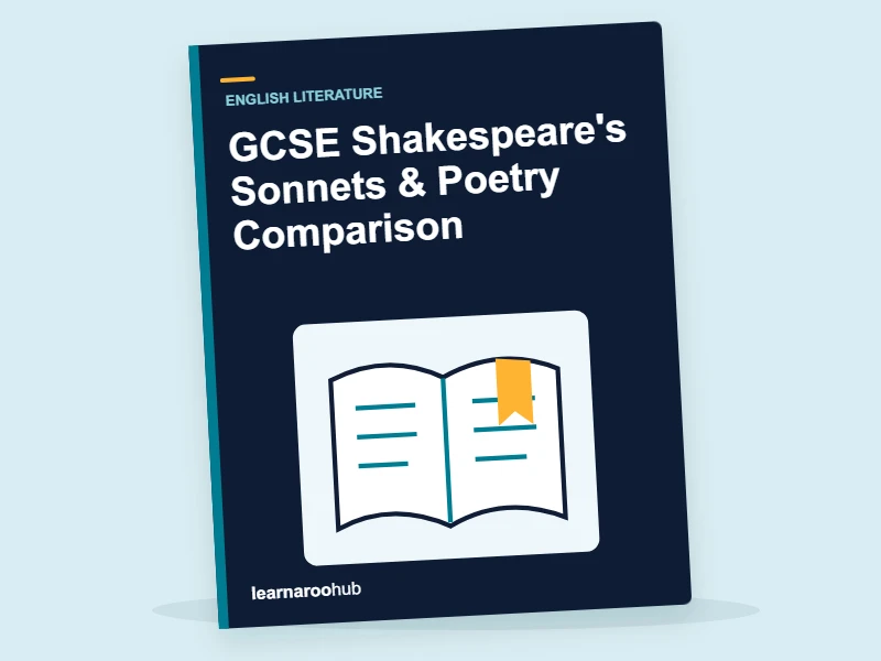 GCSE Shakespeare's Sonnets & Poetry Comparison — activity book cover