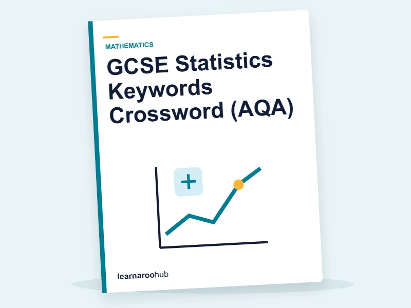 GCSE Statistics Keywords Crossword (AQA) — printable / pdf cover