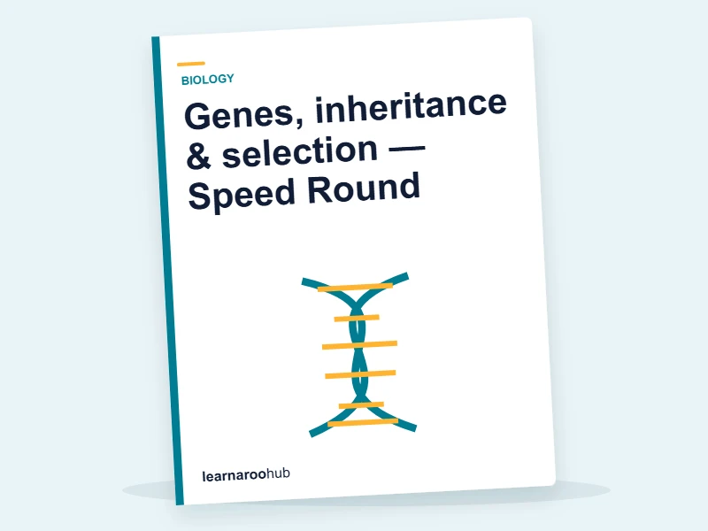 Genes, inheritance & selection — Speed Round — quiz cover