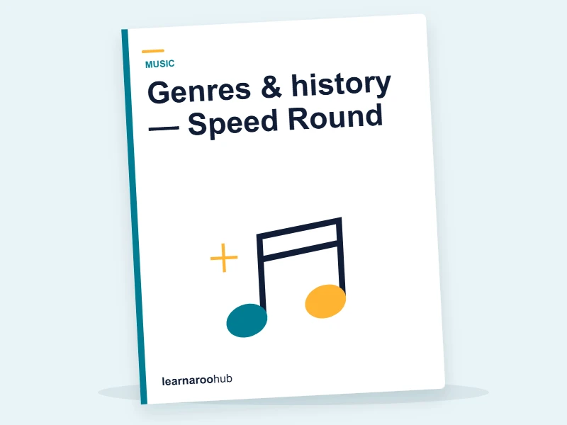 Genres & history — Speed Round — quiz cover