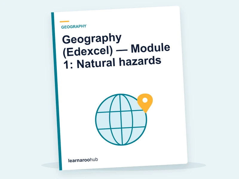 Geography (Edexcel) — Module 1: Natural hazards — e-learning module cover