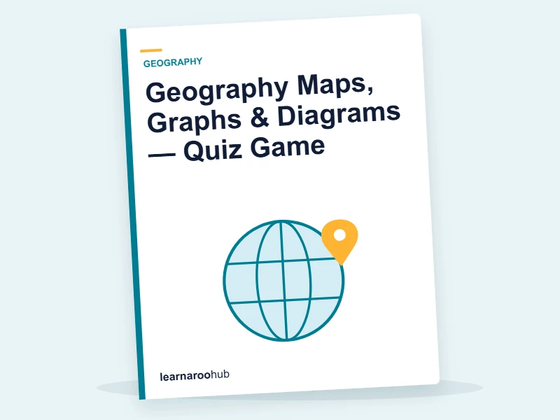 Geography Maps, Graphs & Diagrams — Quiz Game — quiz cover