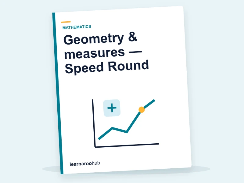 Geometry & measures — Speed Round — quiz cover