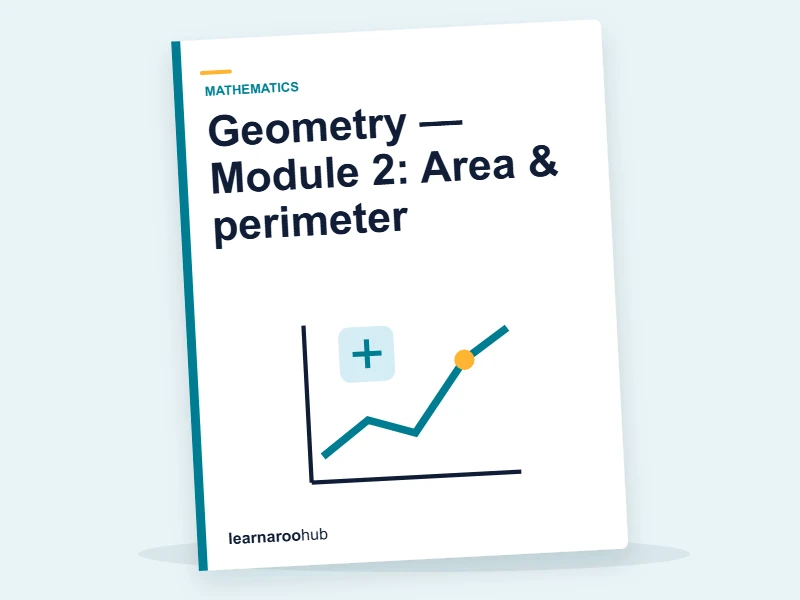 Geometry — Module 2: Area & perimeter — e-learning module cover
