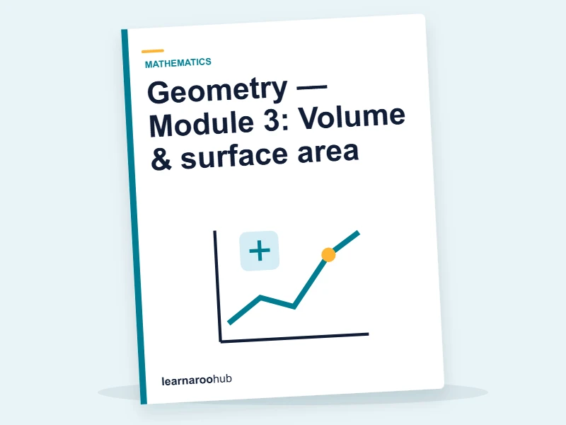 Geometry — Module 3: Volume & surface area — e-learning module cover
