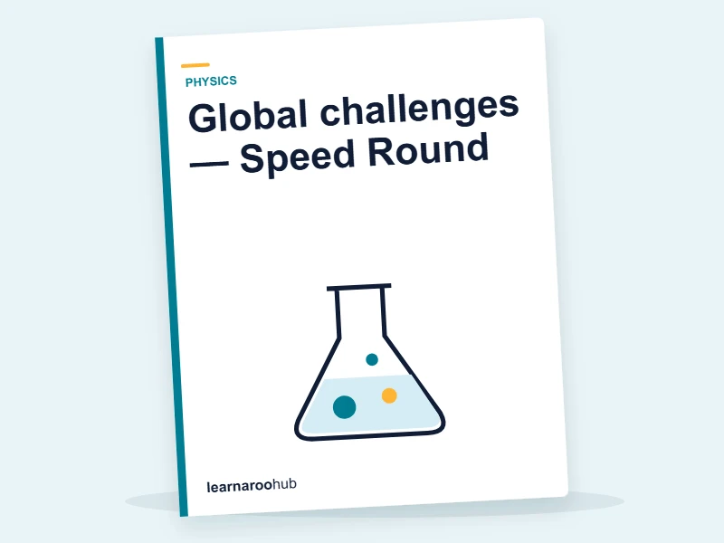 Global challenges — Speed Round — quiz cover