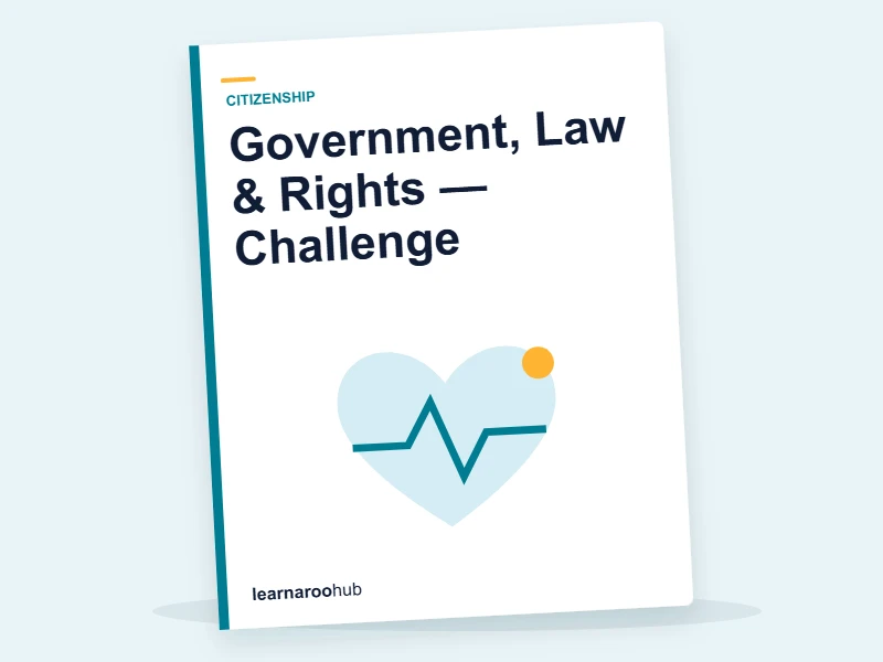 Government, Law & Rights — Challenge — quiz cover