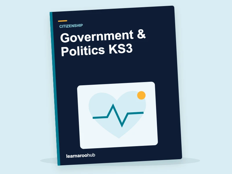 Government & Politics KS3 — activity book cover