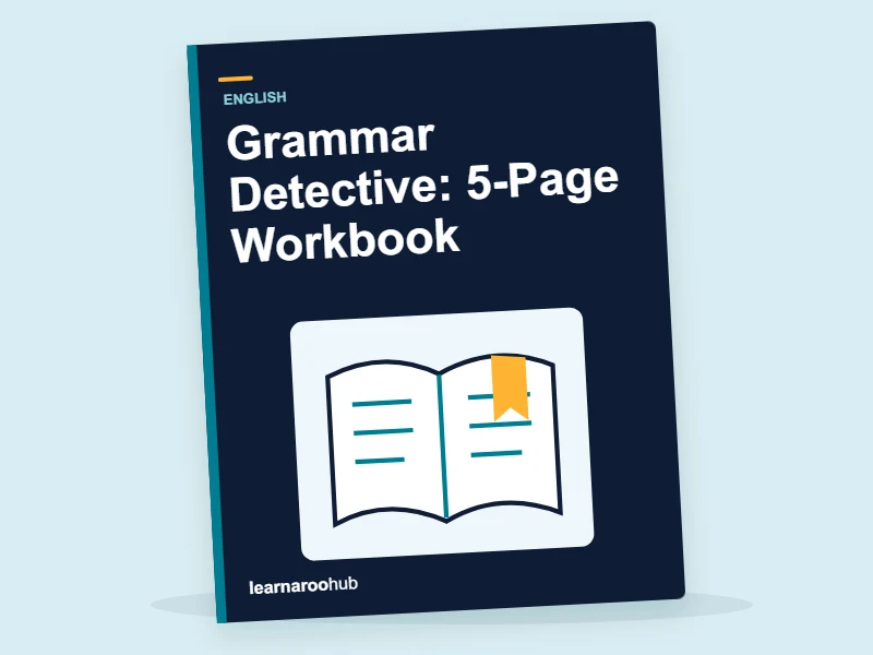 Grammar Detective: 5-Page Workbook — activity book cover