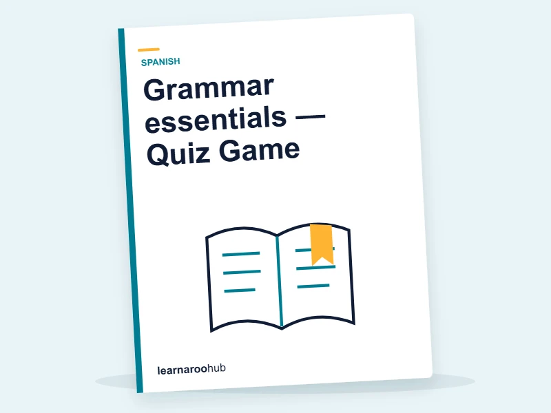 Grammar essentials — Quiz Game — quiz cover