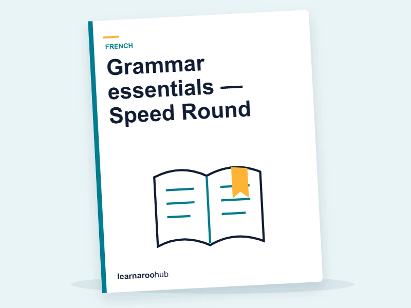 Grammar essentials — Speed Round — quiz cover