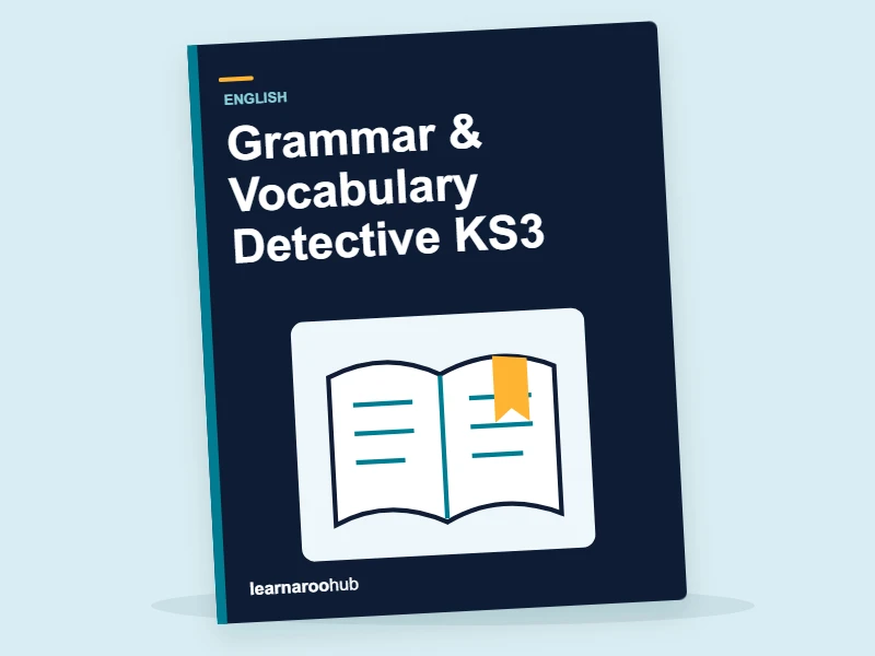 Grammar & Vocabulary Detective KS3 — activity book cover