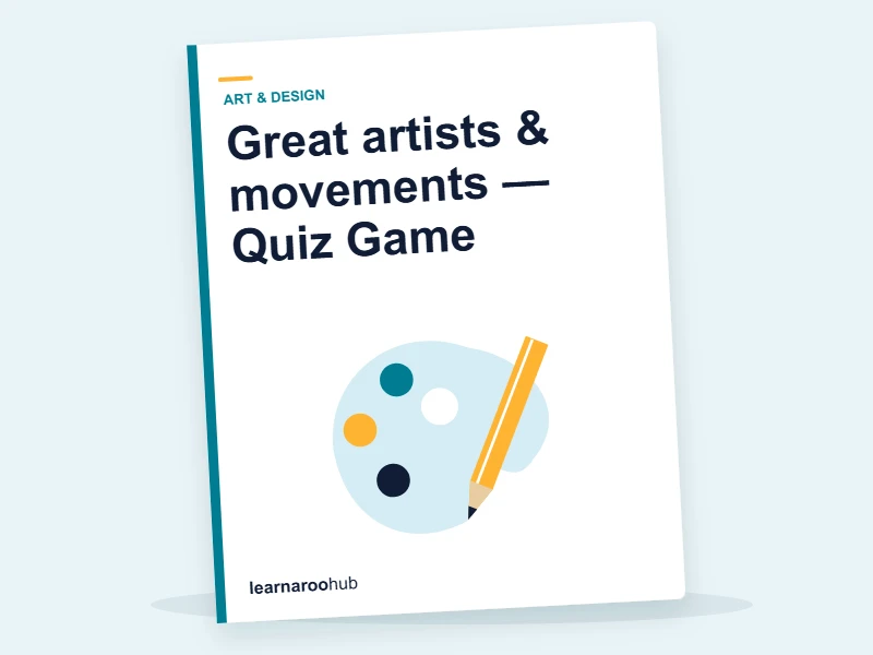 Great artists & movements — Quiz Game — quiz cover