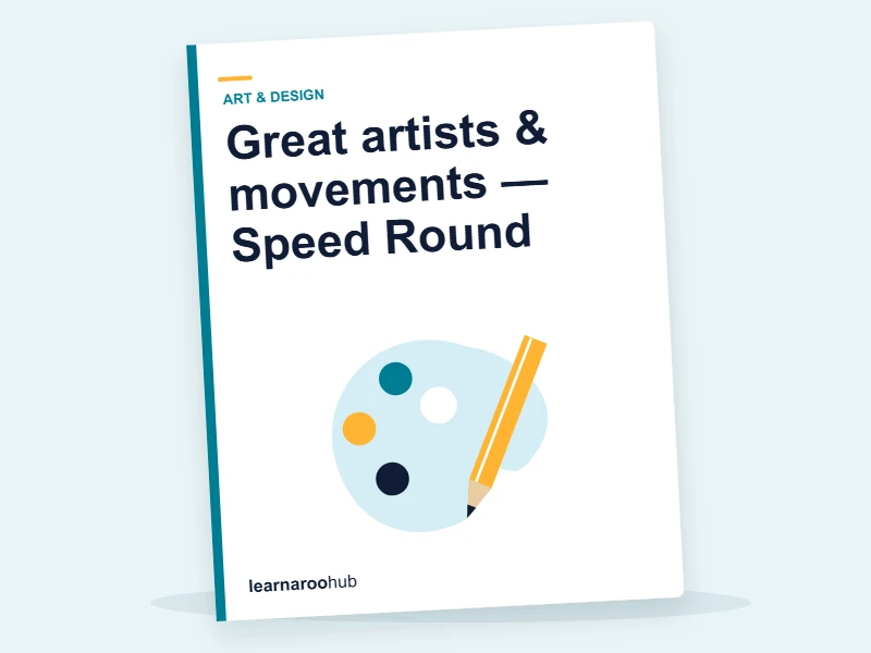 Great artists & movements — Speed Round — quiz cover