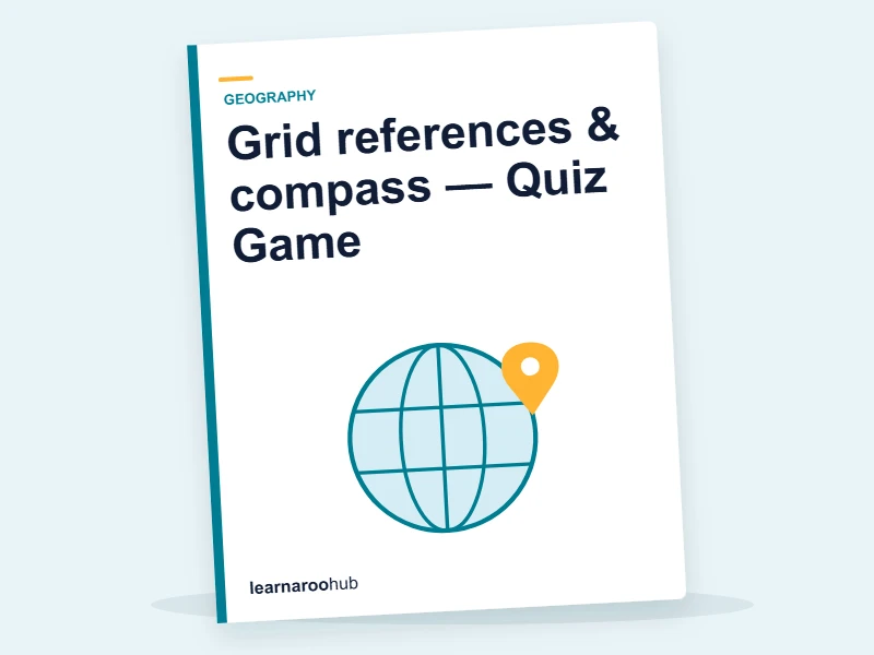 Grid references & compass — Quiz Game — quiz cover