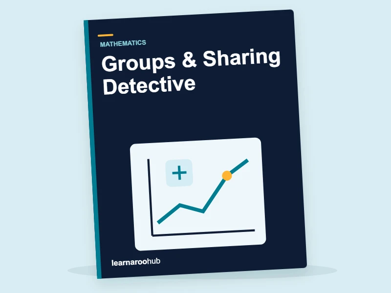 Groups & Sharing Detective — activity book cover