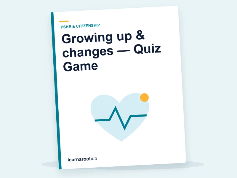 Growing up & changes — Quiz Game — quiz cover