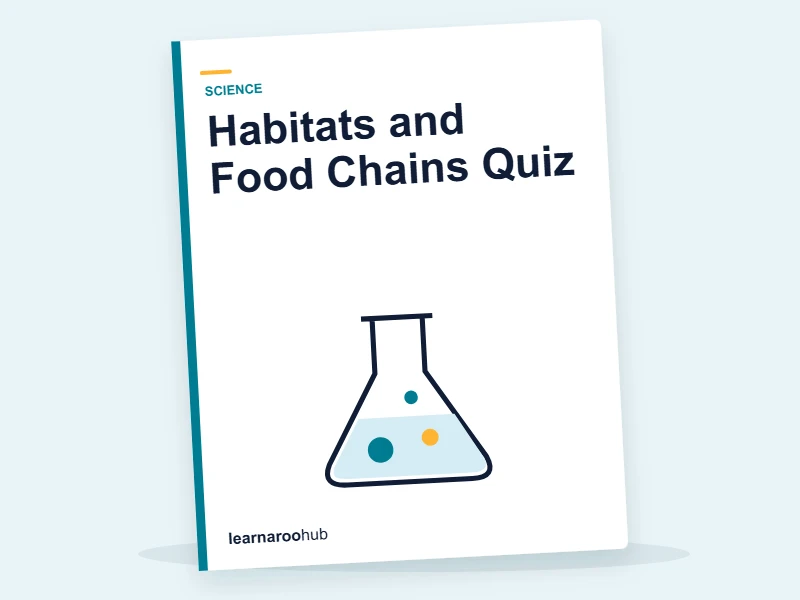 Habitats and Food Chains Quiz — quiz cover