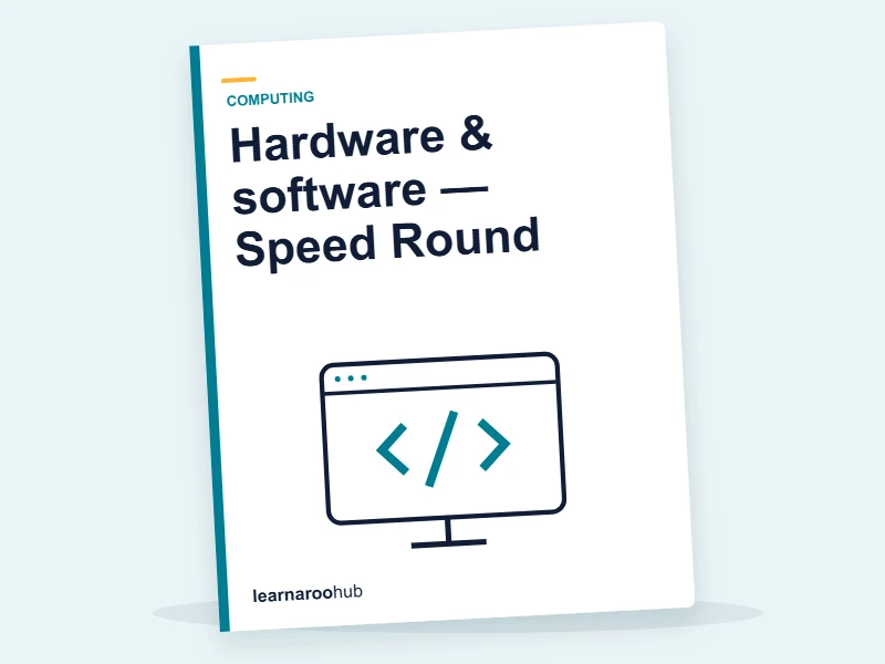 Hardware & software — Speed Round — quiz cover