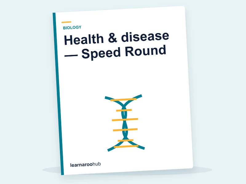 Health & disease — Speed Round — quiz cover