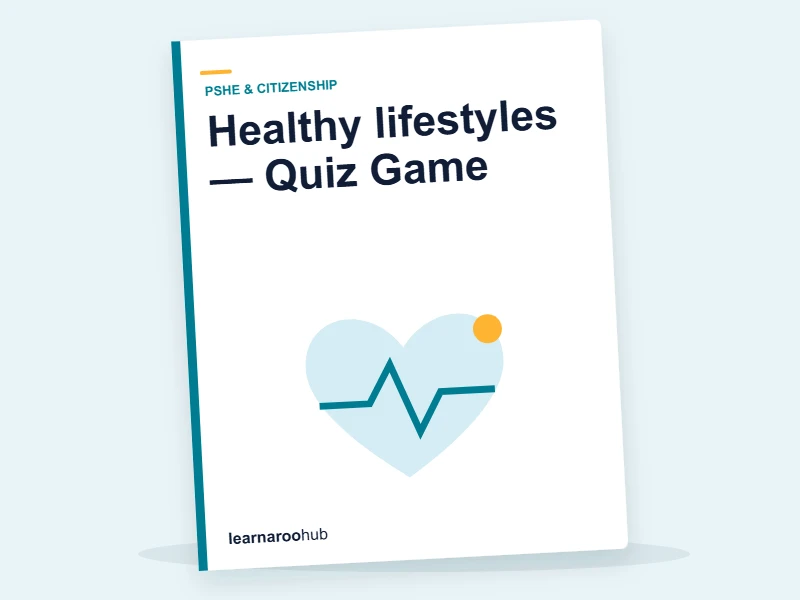 Healthy lifestyles — Quiz Game — quiz cover