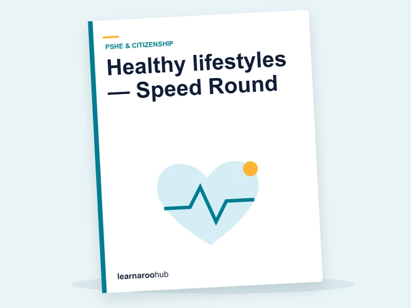 Healthy lifestyles — Speed Round — quiz cover