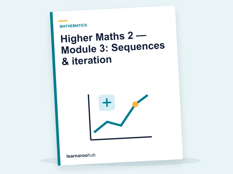Higher Maths 2 — Module 3: Sequences & iteration — e-learning module cover