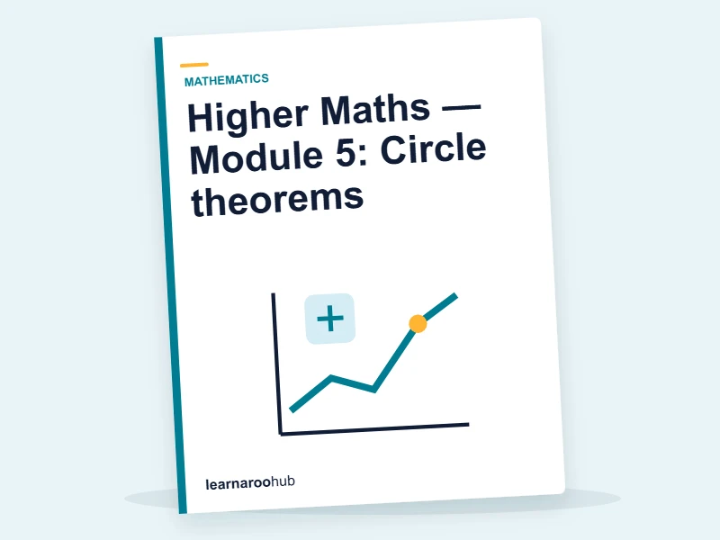 Higher Maths — Module 5: Circle theorems — e-learning module cover