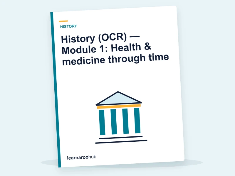 History (OCR) — Module 1: Health & medicine through time — e-learning module cover