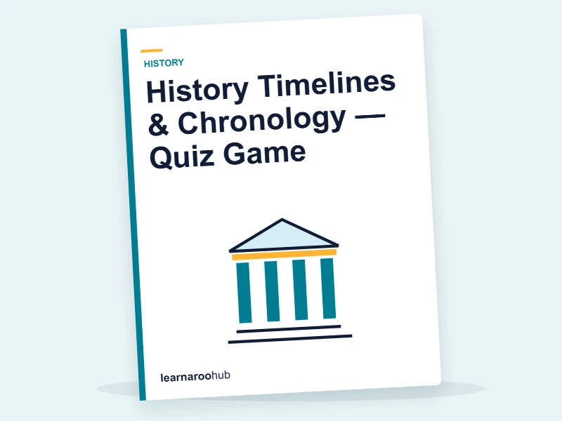 History Timelines & Chronology — Quiz Game — quiz cover