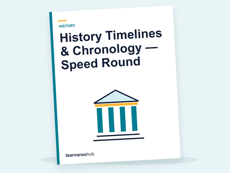 History Timelines & Chronology — Speed Round — quiz cover