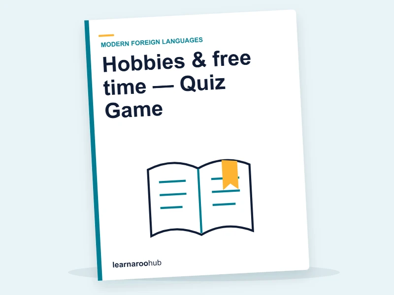 Hobbies & free time — Quiz Game — quiz cover