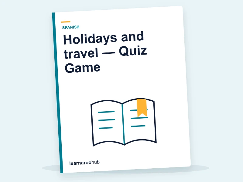 Holidays and travel — Quiz Game — quiz cover