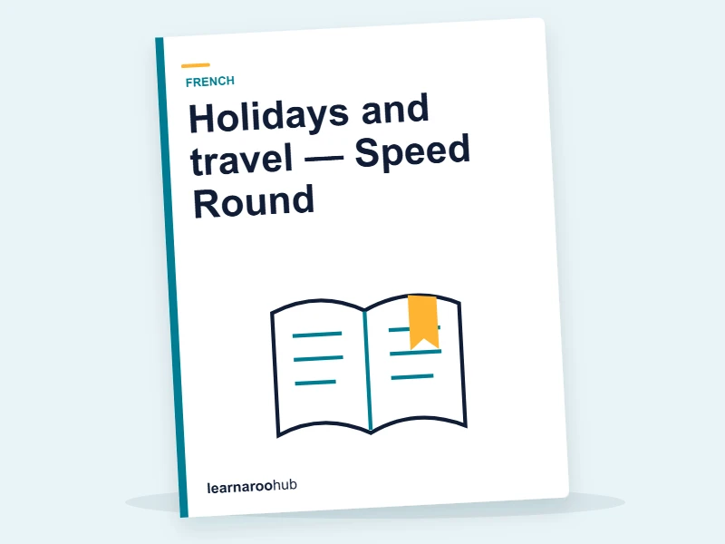 Holidays and travel — Speed Round — quiz cover