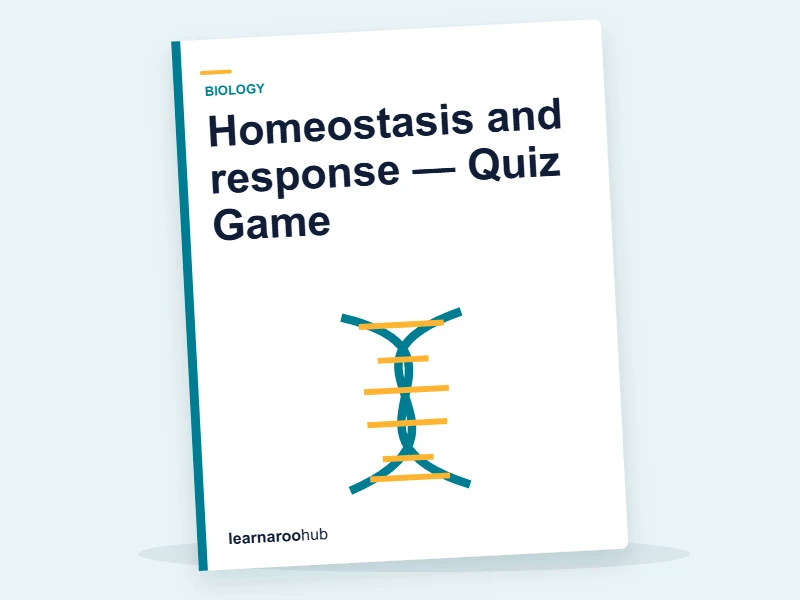Homeostasis and response — Quiz Game — quiz cover