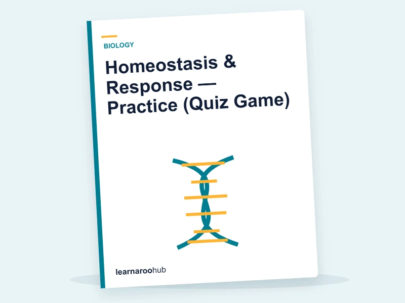 Homeostasis & Response — Practice (Quiz Game) — quiz cover