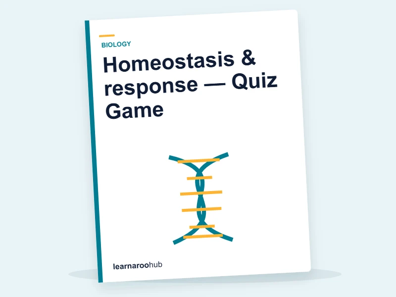Homeostasis & response — Quiz Game — quiz cover