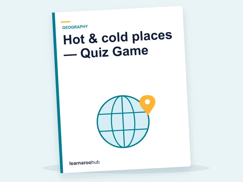 Hot & cold places — Quiz Game — quiz cover