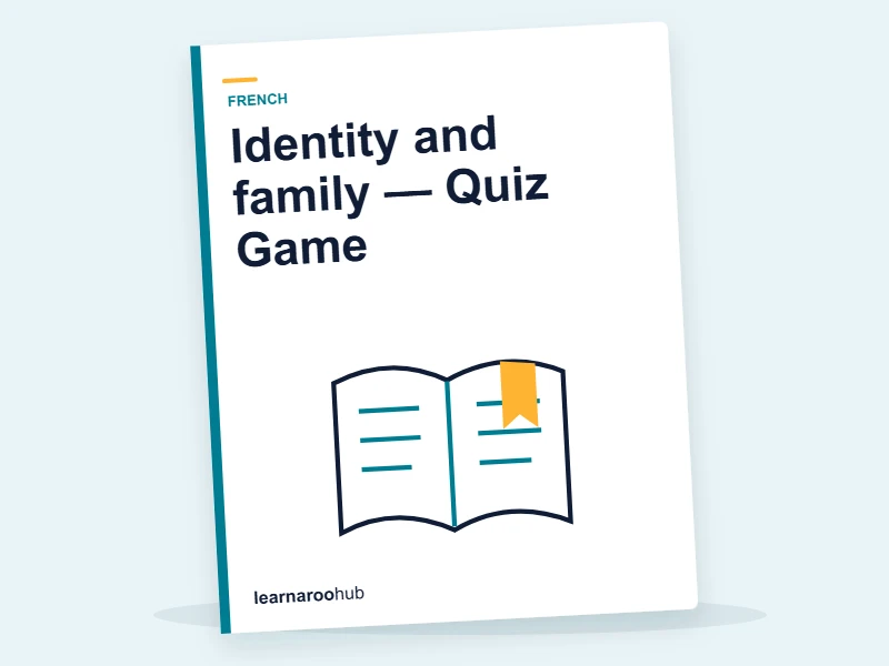 Identity and family — Quiz Game — quiz cover