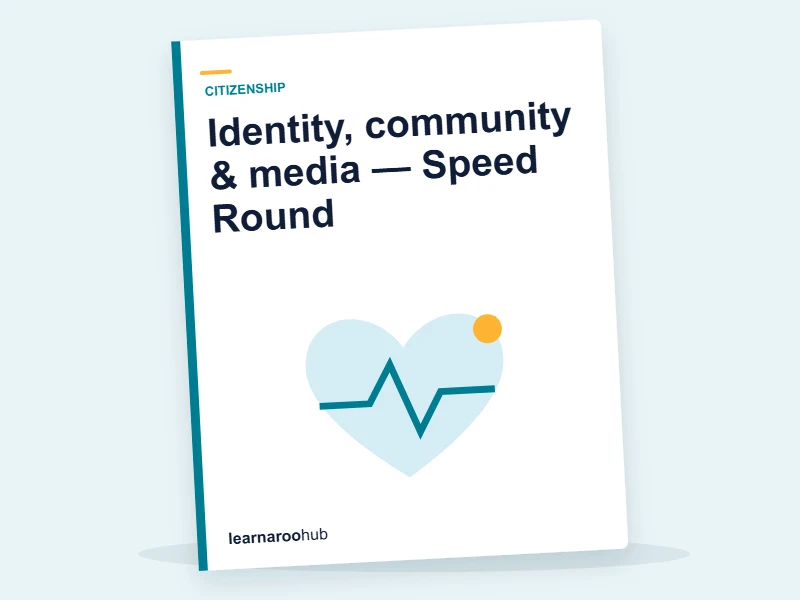 Identity, community & media — Speed Round — quiz cover
