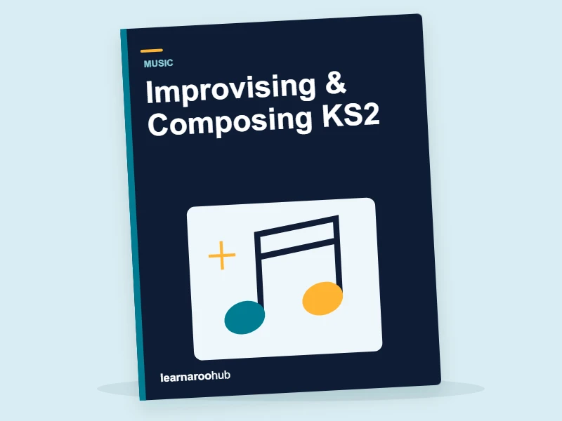 Improvising & Composing KS2 — activity book cover