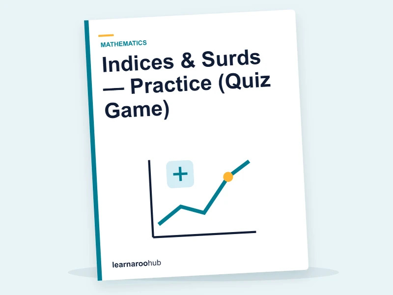 Indices & Surds — Practice (Quiz Game) — quiz cover