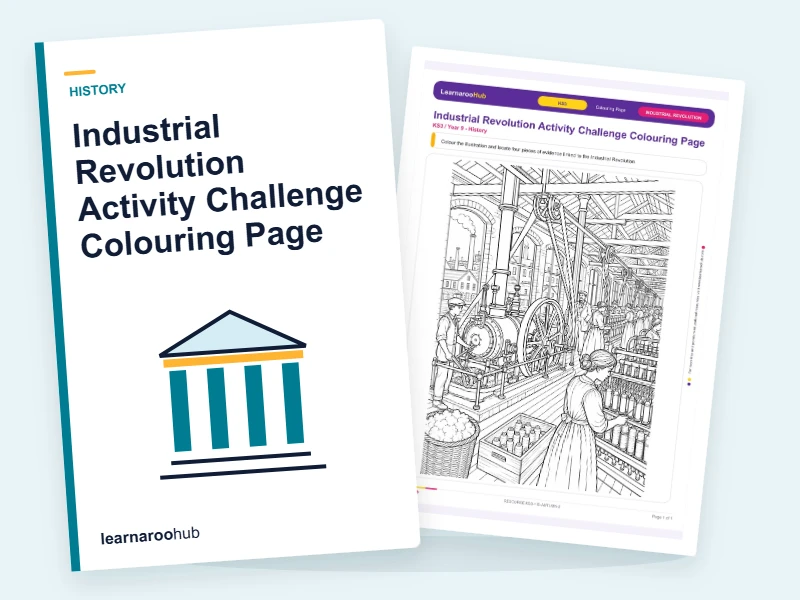 Industrial Revolution Activity Challenge Colouring Page — colouring sheets cover